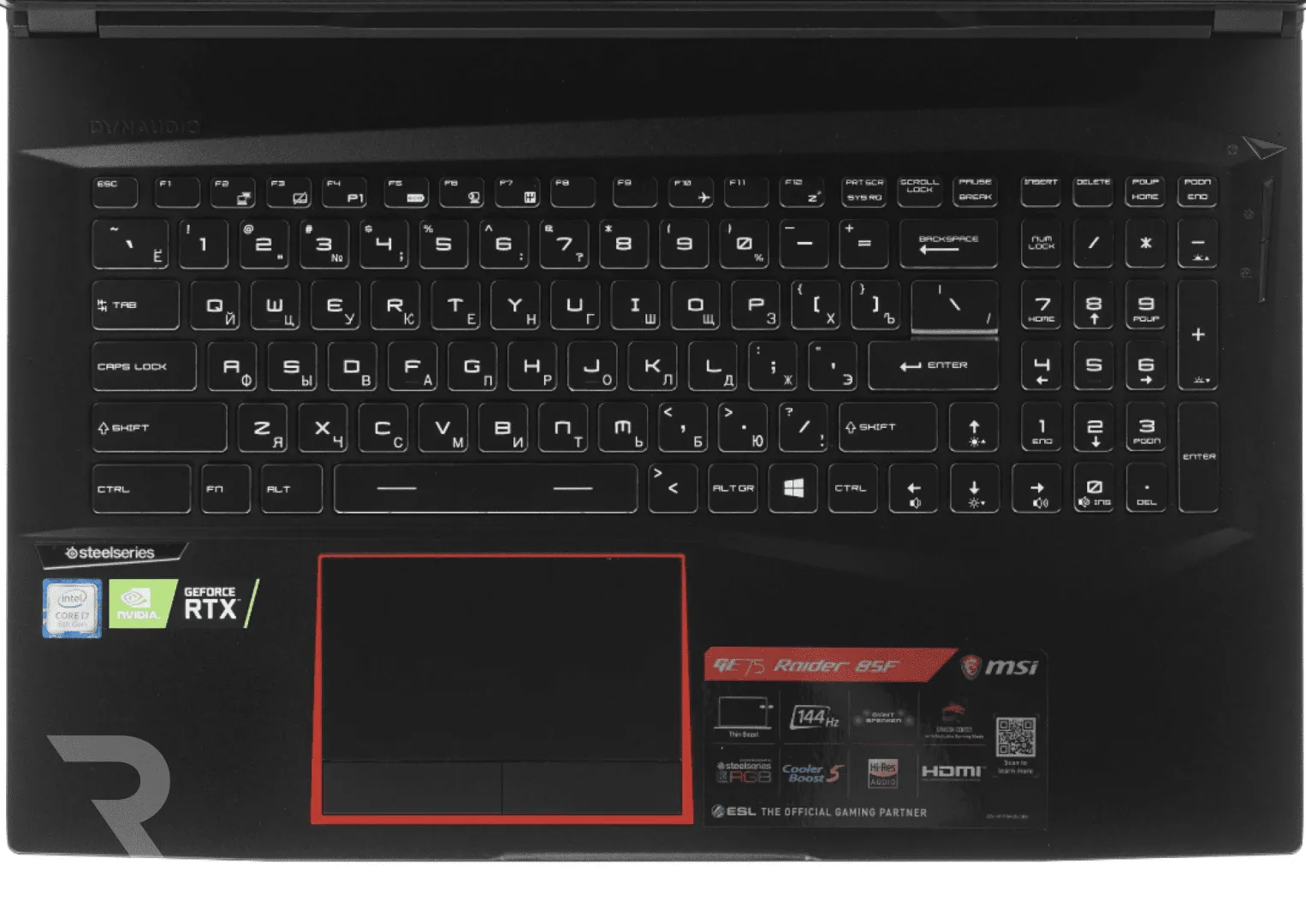 Ноутбук MSI GE75 Raider 8SF