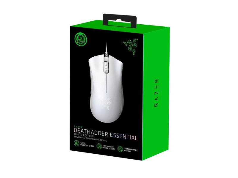 Купить Razer Deathhadder Essential Edition (Белый). Цена: 1000 рублей