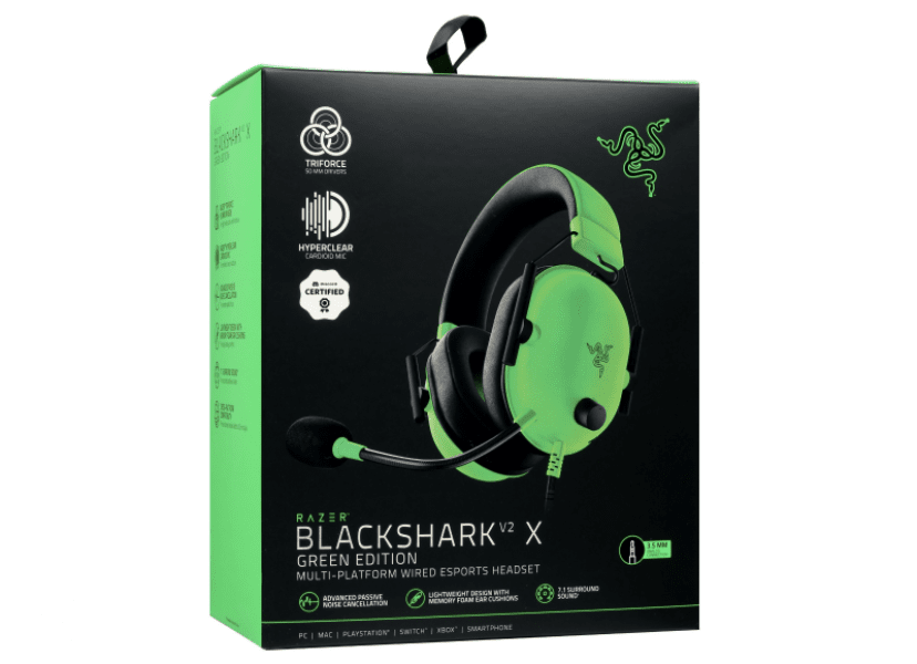 Наушники Razer Razer BlackShark V2 X Green Edition - фото товара